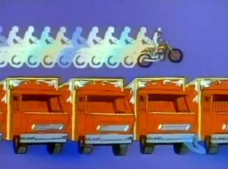 Illustration for article titled Hanna-Barbera dared to get real with its Evel Knievel riff